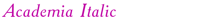 Academia Italic